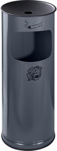 undefined, Sicherheits-Kombiascher, Stahlblech Volumen 17 l, HxØ 610 x 250 mm anthrazit, VAR® Sicherheits-Kombiascher, 17 Liter, anthrazit