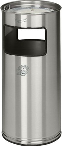 undefined, Kombiascher Volumen 37 l, HxØ 700 x 320 mm, Edelstahl Einwurf 2fach, VAR Kombiascher, Volumen 37 l, HxØ 700 x 320 mm, Edelstahl, Einwurf 2fach