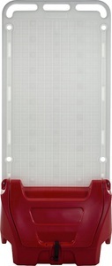 undefined, Mobile Universal-Stellwand mit Deckel, Dichtung, Verschlussriegel rot, Mobile Service-Station SAFETY POINT, mit abschließbarem Deckel, Dichtung, für Sicherheits-/Schutzprodukte, rot, ab 5 Stk