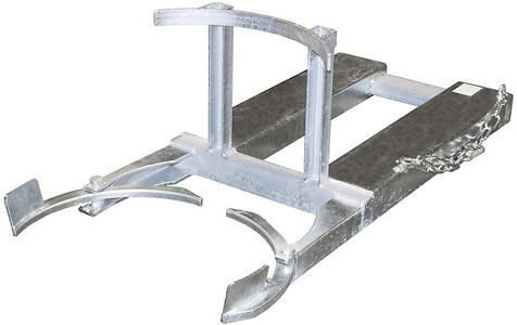 undefined, Fassheber für 1 x 220-l-Kunststofffässer verzinkt, Fassheber BAUER FH-I, Stahl, für 220 l Fässer, 300 Tragkraft, B 600 x T 1380 x H 480 mm, verzinkt