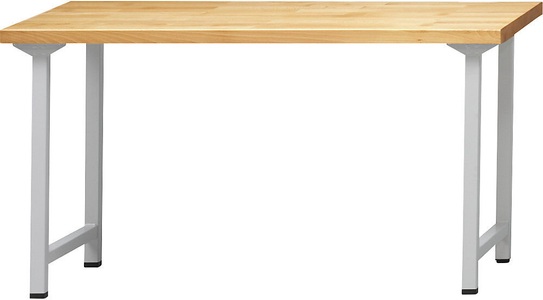 ANKE, ANKE Werkbank, stabil Grundmodell BxT 1500 x 700 mm, Buchemassivplatte, Höhe 890 mm, ANKE Werkbank, Gestellbauweise Serie V, Grundmodell, BxT 1500 x 700 mm, Buchemassivplatte, Höhe 890 mm