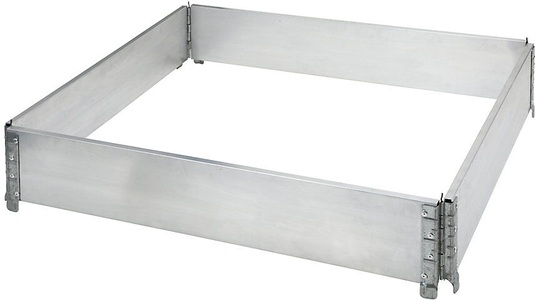 undefined, Aluminium-Aufsatzrahmen, VE 2 Stk für Paletten 1200 x 1000 mm mit 4 Scharnieren, ab 5 VE, ratioform Aluminium-Aufsatzrahmen, VE 2 Stk, für Paletten 1200 x 1000 mm, mit 4 Scharnieren, ab 5 VE