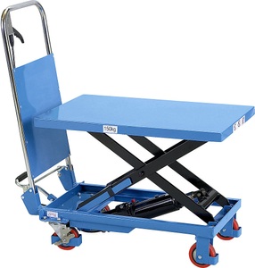 undefined, Scherenhubwagen Tragfähigkeit 150 kg Schiebebügel klappbar, Scheren-Hubwagen, Tragkraft 150 kg