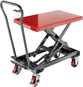 undefined, Hub-Plattformwagen Hubbereich 330 - 910 mm Tragfähigkeit 300 kg, eurokraft basic Hub-Plattformwagen, Hubbereich 330 - 910 mm, Tragfähigkeit 300 kg