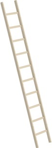 undefined, Holz-Anlegeleiter mit Sprossen 10 Sprossen, MUNK Holz-Anlegeleiter, mit Sprossen, 10 Sprossen