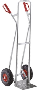 EUROKRAFT, EUROKRAFT Premium-Sackkarre aus Aluminium Modell L: für Großes und Sperriges mit komfortabler Luftbereifung, eurokraft pro Sackkarre aus Aluminium, Modell L: für Großes und Sperriges, mit komfortabler Luftbereifung