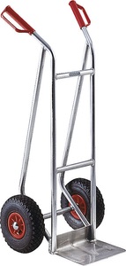 EUROKRAFT, EUROKRAFT Premium-Sackkarre aus Aluminium Modell M: extra leicht und kompakt mit komfortabler Luftbereifung, eurokraft pro Sackkarre aus Aluminium, Modell M: extra leicht und kompakt, mit komfortabler Luftbereifung