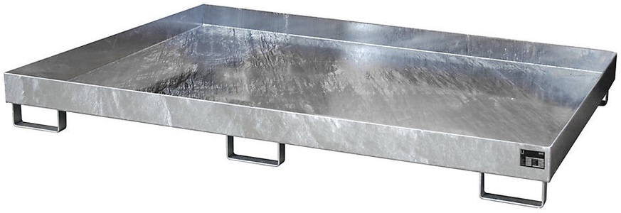 undefined, Regal-Bodenwanne 240 l Auffangvolumen, LxBxH 2150 x 1300 x 225 mm ohne Gitterrost, feuerverzinkt, Regalbodenwanne, HxBxT 225 x 1.300 x 2.150 mm, Auffangvolumen 240 l, ohne Gitterrost, feuerverzinkt