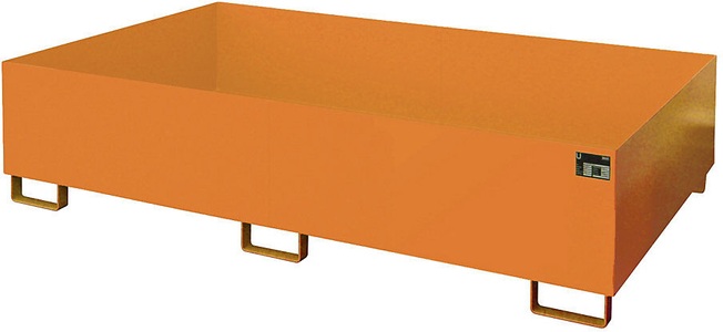 undefined, Regal-Bodenwanne 1000 l Auffangvolumen, LxBxH 2150 x 1300 x 505 mm ohne Gitterrost, orange lackiert, Regalbodenwanne, HxBxT 505 x 1.300 x 2.150 mm, Auffangvolumen 1.000 l, ohne Gitterrost, gelborange