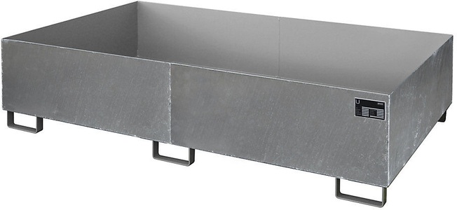 undefined, Regal-Bodenwanne 1000 l Auffangvolumen, LxBxH 2150 x 1300 x 505 mm ohne Gitterrost, feuerverzinkt, Regalbodenwanne, HxBxT 505 x 1.300 x 2.150 mm, Auffangvolumen 1.000 l, ohne Gitterrost, feuerverzinkt