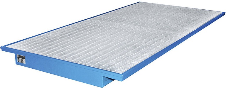 undefined, Regal-Einhängewanne Auffangvolumen 200 l LxB 2650 x 1250 / 915 mm, blau lackiert, Einhängewannen für Plattenregal Typ EHW 2700, blau RAL5012