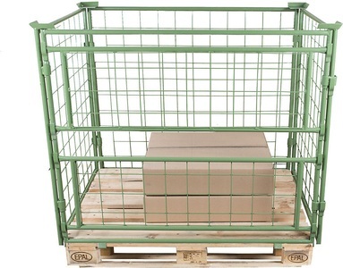 undefined, Palettenrahmen Nutzhöhe 1800 mm, zum Aufsetzen BxL 800 x 1200 mm, 1 Längswand 2-teilig herausnehmbar, ratioform Palettenrahmen, Nutzhöhe 1800 mm, zum Aufsetzen, BxL 800 x 1200 mm, 1 Längswand 2-teilig herausnehmbar