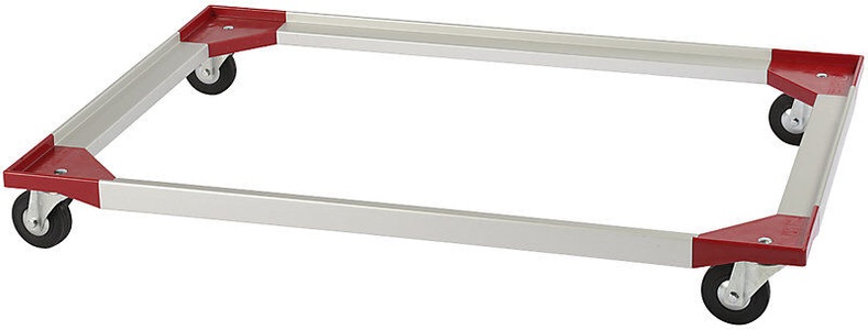 undefined, Fahrgestell, Kunststoffecken mit steckbaren Aluprofilen 1210 x 810 mm Vollgummiräder, ab 5 Stk, Aluminium-Fahrgestell, 1210 x 810 mm, Vollgummiräder, ab 5 Stk