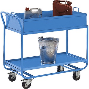 EUROKRAFT ACTIVE GREEN, EUROKRAFT ACTIVE GREEN Tischwagen mit Wanne, abnehmbar lichtblau, eurokraft pro Tischwagen, mit Wanne, abnehmbar, lichtblau