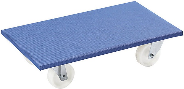 undefined, Möbelroller LxBxH 600 x 300 x 145 mm, VE 2 Stk Polypropylen-Rollen, BASIC Transportroller, Tragkraft 350 kg, Polypropylen-Bereifung, 2 Stk./VE