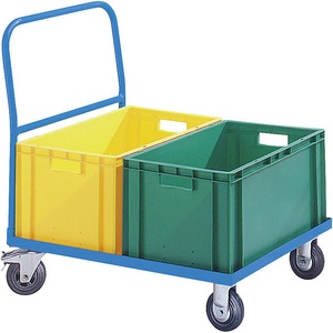 EUROKRAFT, EUROKRAFT Magazinwagen Stahl Rahmen LxB 810 x 610 mm, für Stapelkästen Tragfähigkeit 200 kg, eurokraft pro Magazinwagen Stahl, Rahmen LxB 810 x 610 mm, für Stapelkästen, Tragfähigkeit 200 kg