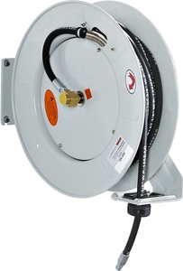 QUIPO, QUIPO Schlauchaufroller für Druckluft und Wasser Schlauchlänge 20 m, DN12, eurokraft pro Schlauchaufroller, für Druckluft und Wasser, Schlauchlänge 20 m, DN12