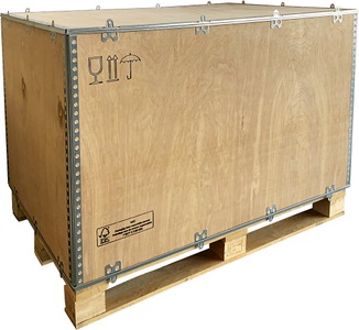 undefined, Holzfaltkiste mit Kufen LxBxH 1180 x 780 x 750 mm, ab 5 Stk, ratioform Holzfaltkiste, mit Kufen 2- und 4-Wege, LxBxH 1180 x 780 x 750 mm, ab 20 Stk