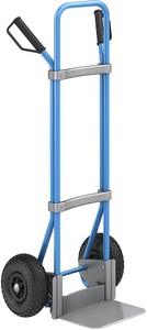 EUROKRAFT, EUROKRAFT Sackkarre GO, blau Schaufel-BxT 280 x 250 mm, verzinkt Luftbereifung, ab 2 Stk, eurokraft pro Sackkarre, blau, Schaufel-BxT 280 x 250 mm, verzinkt, Luftbereifung, ab 5 Stk
