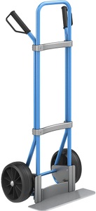 EUROKRAFT, EUROKRAFT Sackkarre GO, blau Schaufel-BxT 450 x 160 mm, verzinkt Vollgummibereifung, eurokraft pro Sackkarre, blau, Schaufel-BxT 450 x 160 mm, verzinkt, Vollgummibereifung, ab 5 Stk