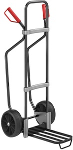 EUROKRAFT, EUROKRAFT Sackkarre GO mit Kufen, schwarz Paketschaufel-BxT 430 x 250 mm, schwarz, mit Griff Vollgummibereifung, eurokraft pro Sackkarre mit Kufen, schwarz, Paketschaufel-BxT 430 x 250 mm, schwarz, mit Griff, Vollgummibereifung, ab 5 Stk
