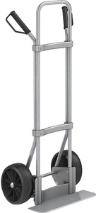 EUROKRAFT, EUROKRAFT Stahl-Sackkarre, verzinkt Schaufel-BxT 450 x 160 mm, verzinkt Vollgummibereifung, eurokraft pro Sackkarre, verzinkt, Schaufel-BxT 450 x 160 mm, verzinkt, Vollgummibereifung, ab 5 Stk