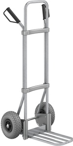 EUROKRAFT, EUROKRAFT Stahl-Sackkarre, verzinkt Paketschaufel-BxT 430 x 250 mm, verzinkt PU-Bereifung, ab 5 Stk, eurokraft pro Sackkarre, verzinkt, Paketschaufel-BxT 430 x 250 mm, verzinkt, PU-Bereifung, ab 5 Stk