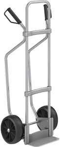 EUROKRAFT, EUROKRAFT Sackkarre GO mit Kufen, verzinkt Schaufel-BxT 280 x 140 mm, verzinkt Vollgummibereifung, ab 2 Stk, eurokraft pro Sackkarre mit Kufen, verzinkt, Schaufel-BxT 280 x 140 mm, verzinkt, Vollgummibereifung, ab 5 Stk