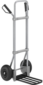 EUROKRAFT, EUROKRAFT Stahl-Sackkarre, verzinkt Paketschaufel-BxT 430 x 250 mm, schwarz Luftbereifung, ab 2 Stk, eurokraft pro Sackkarre, verzinkt, Paketschaufel-BxT 430 x 250 mm, schwarz, Luftbereifung, ab 5 Stk