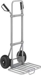 EUROKRAFT, EUROKRAFT Stahl-Sackkarre, verzinkt Paketschaufel-BxT 430 x 450 mm, verzinkt, mit Griff Luftbereifung, eurokraft pro Sackkarre, verzinkt, Paketschaufel-BxT 430 x 450 mm, verzinkt, mit Griff, Luftbereifung, ab 5 Stk
