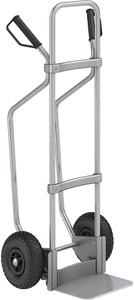 EUROKRAFT, EUROKRAFT Sackkarre GO mit Kufen, verzinkt Schaufel-BxT 280 x 250 mm, verzinkt Luftbereifung, eurokraft pro Sackkarre mit Kufen, verzinkt, Schaufel-BxT 280 x 250 mm, verzinkt, Luftbereifung, ab 5 Stk