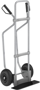 EUROKRAFT, EUROKRAFT Sackkarre GO mit Kufen, verzinkt Schaufel-BxT 450 x 160 mm, schwarz Luftbereifung, eurokraft pro Sackkarre mit Kufen, verzinkt, Schaufel-BxT 450 x 160 mm, schwarz, Luftbereifung, ab 5 Stk
