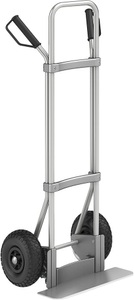 EUROKRAFT, EUROKRAFT Aluminium-Sackkarre GO Schaufel-BxT 450 x 160 mm, Alu Luftbereifung, ab 2 Stk, eurokraft pro Aluminium-Sackkarre, Schaufel-BxT 450 x 160 mm, Alu, Luftbereifung, ab 5 Stk