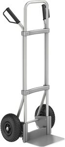 EUROKRAFT, EUROKRAFT Aluminium-Sackkarre GO Schaufel-BxT 280 x 250 mm, Alu Luftbereifung, ab 2 Stk, eurokraft pro Aluminium-Sackkarre, Schaufel-BxT 280 x 250 mm, Alu, Luftbereifung, ab 5 Stk