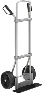 EUROKRAFT, EUROKRAFT Aluminium-Sackkarre GO Schaufel-BxT 450 x 160 mm, schwarz Vollgummibereifung, eurokraft pro Aluminium-Sackkarre, Schaufel-BxT 450 x 160 mm, schwarz, Vollgummibereifung, ab 5 Stk