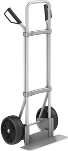 EUROKRAFT, EUROKRAFT Aluminium-Sackkarre GO Schaufel-BxT 450 x 160 mm, Alu Vollgummibereifung, ab 5 Stk, eurokraft pro Aluminium-Sackkarre, Schaufel-BxT 450 x 160 mm, Alu, Vollgummibereifung, ab 5 Stk