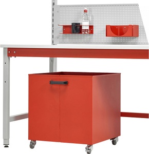 undefined, Rollbehälter fahrbar, oben offen HxBxT 600 x 600 x 650 mm, Rollbehälter, fahrbar, oben offen, HxBxT 600 x 600 x 650 mm