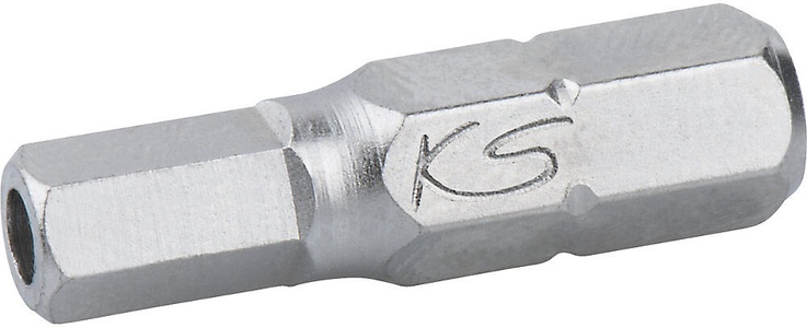 KS Tools, KS Tools 1/4'' Bit Innensechskant mit Stirnlochbohrung, Zollmaße 1/4 '', ab 90 Stk, 