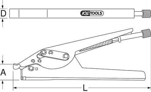 undefined, Kabelbinder-Pistole Maulgröße 17 mm Länge 190 mm, ab 2 Stk, KS Tools Kabelbinder-Pistole, Maulgröße 17 mm, Länge 190 mm