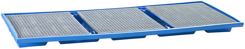 undefined, Regalwanne aus Polyethylen Einhängewanne LxH 2680 x 180 mm, Stahlgitterrost, Regal-Einhängewanne, aus Polyethylen, LxH 2680 x 180 mm, Stahlgitterrost