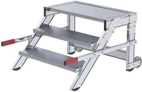 undefined, Treppenpodest Stufenbreite 800 mm, Tragfähigkeit 200 kg 3 Stufen, MUNK Treppenpodest, Stufenbreite 800 mm, Tragfähigkeit 200 kg, 3 Stufen