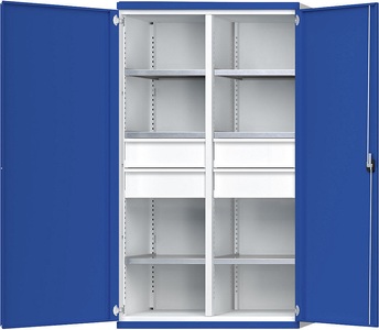 ANKE, ANKE Schwerlastschrank mit Trennwand 4 Schubladen à 180 mm HxBxT 1950 x 1084 x 690 mm, ANKE Schwerlastschrank mit Trennwand, 4 Schubladen à 180 mm, HxBxT 1950 x 1084 x 690 mm