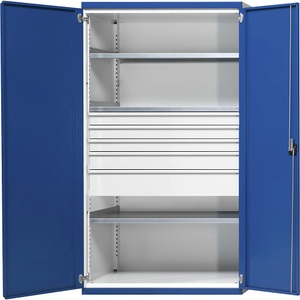 ANKE, ANKE Schwerlastschrank mit 3 Fachböden 5 Schubladen HxBxT 1950 x 1084 x 690 mm, ANKE Schwerlastschrank mit 3 Fachböden, 5 Schubladen, HxBxT 1950 x 1084 x 690 mm