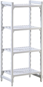 undefined, Kunststoff-Steckregalsystem Premium Fachboden-BxT 700 x 600 mm Grundregal, Breite 770 mm, Boden geschlitzt, Kunststoff-Steckregalsystem PREMIUM, Fachboden-BxT 700 x 600 mm, Grundregal, Breite 770 mm, Boden geschlitzt