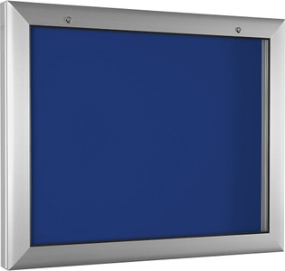 undefined, Schaukasten für 8 x DIN A4 enzianblau, Öffnung 180° nach unten, Schaukasten, für 8 x DIN A4, enzianblau, Öffnung 180° nach unten