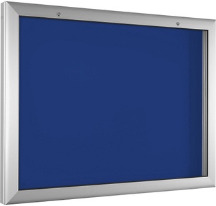 undefined, Schaukasten für 18 x DIN A4 enzianblau, Öffnung 180° nach unten, Schaukasten, für 18 x DIN A4, enzianblau, Öffnung 180° nach unten