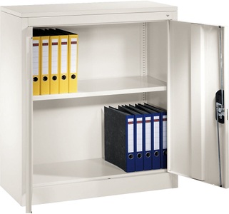 CP, CP Stahlschrank mit Flügeltüren HxBxT 1000 x 1000 x 420 mm verkehrsweiß, C+P Stahlschrank mit Flügeltüren, HxBxT 1000 x 1000 x 420 mm, verkehrsweiß
