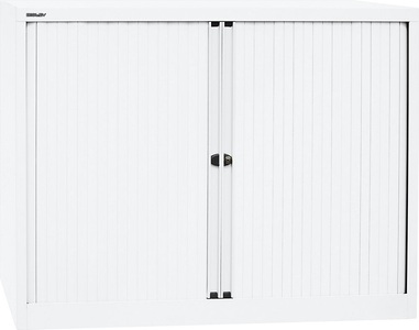 Bisley, BISLEY Euro-Rollladenschrank Breite 1200 mm, 2 Fachböden verkehrsweiß, BISLEY Euro-Rollladenschrank, Breite 1200 mm, 2 Fachböden, verkehrsweiß