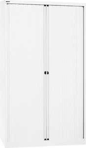 Bisley, BISLEY Euro-Rollladenschrank Breite 1200 mm, 4 Fachböden verkehrsweiß, BISLEY Euro-Rollladenschrank, Breite 1200 mm, 4 Fachböden, verkehrsweiß