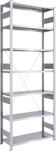 EUROKRAFT, EUROKRAFT Schwerlast-Steckregal, verzinkt Regalhöhe 3000 mm Grundregal, BxT 1000 x 500 mm, eurokraft pro Schwerlast-Steckregal, verzinkt, Regalhöhe 3000 mm, Grundregal, BxT 1000 x 500 mm